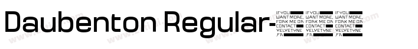 Daubenton Regular字体转换